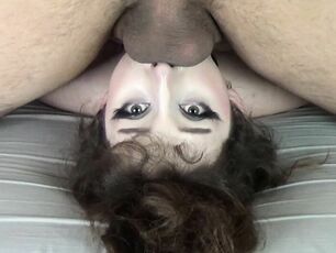 Red-hot Milky Superslut Gives Upside Down Blow Facefuck with
